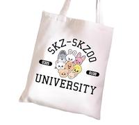 Yoimckay Borsa tote Stray-Kids, Kpop Stray Kids Borse da Mano, Stray-Kid Borsa in Tela, Skzoo Borse Tessuto, 38 x 33 cm Borsa Tote Regalo di Compleanno per Stray-kids Fans per ragazze fan del K-pop