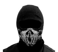 Yoimckay Maschera unisex Ghost Print Stocking Balaclava Good For War Game Halloween Cosplay Surprise Mask Skull for Ghost Motorcycle Mask Face Mask Black