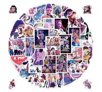 Yoimckay Set di 55 Adesivi Kpop Hunters, Huntrix Merch Stickers Anime, Impermeabili in Vinile, Personalizzati Decorazione per Portatile, Auto, Valigia, Skateboard, per Bambini e Adolescenti Adulti