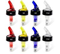 Yoirzit 8 Pezzi Metal Dosatore Cocktail Versatori per Bottiglie Beccuccio Ocktail per Liquori