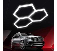 YOIUTRGDK Lampada da garage a LED, plafoniera a nido d'ape, flusso luminoso: 130 lm/W (Lm), durata: 20.000 ore, for garage, scantinati, palestre, magazzini(3holes)
