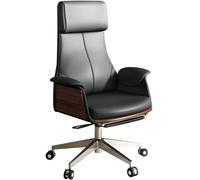 YOIUTRGDK Sedia da scrivania for computer con braccioli Sedie manageriali presidenziali regolabili di alta qualità, comode e morbide for riunioni Sedia da computer(Black)