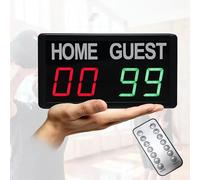 YOIUTRGDK Tabellone segnapunti Digitale a LED, tabellone segnapunti Indoor Multisport con Telecomando, Regolazione della luminosità a 5 Livelli