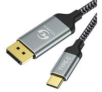 YOJOCK Cavo USB C Displayport 2M [ 4K@60Hz, 2K@144Hz], Cavi Thunderbolt 3 a DisplayPort Tipo C DP Compatibile per MacBook PRO, MacBook Air, dell XPS, Surface Book 2, Samsuang