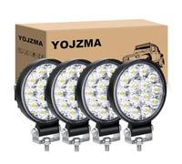 YOJZMA 4 pezzi 42W Mini LED Fendinebbia, 4 pollici LED Luce di lavoro 12V 24V Spot Flood Lampada di guida per fuoristrada camion barca pick-up SUV ATV UTV 4X4WD