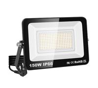 YOJZMA Fare LED da 150W, 15000LM Super Luminoso, Luce di Sicurezza Esterna, Bianco Caldo 4000K, IP66 Impermeabile, Cavo da 1,5M con Spina EU, per Giardino, Garage, Cortile, Patio, Percorsi, Portico