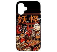 Yokai giapponese minimalista Mostri coreano asiatico Kawaii Custodia per iPhone 16