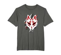 Yokai Kitsune maschera tradizionale giapponese Maglietta