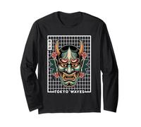 Yokai Oni Face Devil - Maschera per Tatuaggi Giapponesi Maglia a Manica