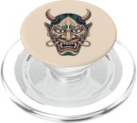 Yokai Oni Maschera Diavolo Giapponese Demone Tattoo Oni Mask PopSockets PopGrip per MagSafe