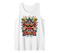 Yokai Oni Maschera per il viso Diavolo Giapponese Demone Giapponese Maschera Oni Canotta