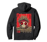 Yokai Voodoo Horror Japan Backprint Streetwear Art Felpa con Cappuccio