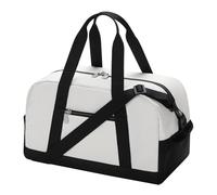 YoKelly Piccolo borsone da 35,6 cm, leggero, per viaggi, palestra, sport, Bianco sporco, piccola borsa da palestra