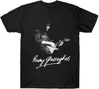 YOKIHI Rory Gallagher Mens T Shirt Guitarist Guitar 1970'S 1980'S Retro Vintage Birthday Size S