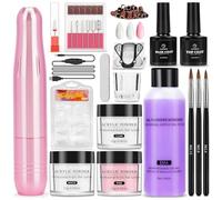 Yokilly Acrilico Per Unghie: Kit Semipermanente Unghie Con Fresa Per Unghie - 3 Colori 15G Polvere Set Semipermanente Unghie Per Principianti