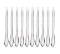 YOKIVE 10 Pz Cucchiai Spatola da Laboratorio, Acciaio Inossidabile Micro Campionamento Miscelazione Misurazione Ideali per Laboratorio (125mm/5 Pollici)