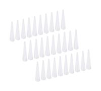 YOKIVE 100pz Silicone Gomma Tappi, Tappi Conici con Alta temperatura Resistenza Protezione Foro, Eccezionale per Laboratorio Fabbrica (Bianco, 1/32" a 1/8")