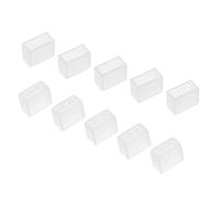 YOKIVE 100pz Silicone Spina, LED Tubo Estremità Striscia Cappuccio Cover Impermeabile con 2 Fori, Ottimo per Ufficio, Casa (Bianco, Adatto per 3528 8mm Largo Striscia)