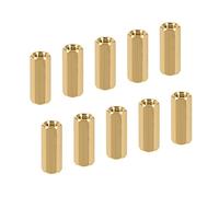 YOKIVE 10pz M5 Distanziatori, Ottone Esagonale PCB Distanziatori Dadi, Mantieni Altezza Uniforme, Ottimo per Scheda Madre, Circuito Scheda, Elettronica (Oro Tono, 20 Mm)