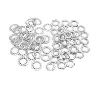 YOKIVE 120pz Dadi Filettati per Tubi Lampade M10 Viti Filettate Esagonali con Rondelle Ideali per Progetti Illuminazione Soffitto Fai da te