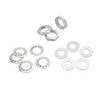 YOKIVE 150pz Dadi Filettati per Tubi Lampade M10 Viti Filettate Esagonali con Rondelle Ottime per Progetti Illuminazione Soffitto Fai da te