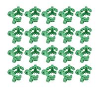 YOKIVE 20pz Giunto Clip, Lab Plastica Clip | Fissaggio Vetro Strumenti, Ottimo per 14/20mm e 14/35mm Vetro Conico Giunto Laboratorio Connettore (Verde)