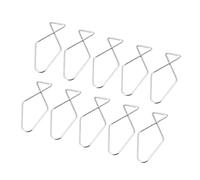 YOKIVE 20pz Soffitto Ganci Clip, Inox Acciaio Goccia Appendini Sospeso Fai da te Artigianato Decorazione, Ottimo per Casa, Ufficio, Negozio (Argento, 2,48x1,14x0,63 pollici)