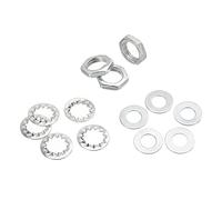 YOKIVE 240pz Dadi Filettati per Tubi Lampade M10 Viti Filettate Esagonali con Rondelle Ottime per Progetti Illuminazione Soffitto Fai da te