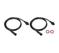 YOKIVE 2pz 2 Pin Prolunga Cavo Filo, Impermeabile Trasmissione Estensione Attrezzatura Connessione, Ottimo per LED Attrezzature, Auto, Camion, Barche (Nero, 3,28 Piedi)