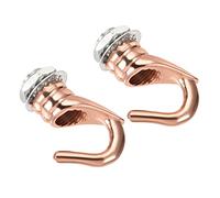 YOKIVE 2pz Lega M10 Soffitto Gancio, Placca Sospensione Lampade Gancio | Lampadario a sospensione Luce, Ottimo per Casa (Rosa Oro, 0,98x1,3 pollici)