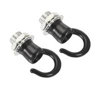YOKIVE 2pz Lega Soffitto Gancio, Pendenti Fissatori Appendini | Sospesi Lampadario Luce Lanterne, Ottimo per Cucina, Casa (Nero, 0.87x1.1)