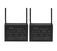 YOKIVE 2pz Ventilatore Soffitto Condensatore CBB61, Metallizzato Polipropilene Pellicola Condensatore Ottimo per Ventola Pompe Motori Funzione (16uF 250V CA 2 Fili 50/60Hz)