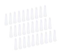 YOKIVE 30pz Silicone Gomma Tappi, Tappi Conici con Alta temperatura Resistenza Protezione Foro, Eccezionale per Laboratorio Fabbrica (Bianco, 1/8" a 15/64")