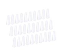 YOKIVE 30pz Tappi in silicone Gomma, Tappi conici con Resistenza alle alte temperature | Proteggi Foro, Ottimo per Laboratorio Industria (Bianco, 13/64" a 23/64")