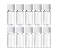 YOKIVE 50 Pezzi Bottiglie Per Reagenti Chimici, Contenitori Per Laboratorio Con Bocca Larga | Conservazionliquidi, Ideali Per Laboratorio, Negozi, Fabbrica (Trasparente, 0.34 Oz)