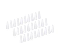 YOKIVE 50pz Tappi silicone Gomma, Solidi Tappi Rastremati con Resistenza Alte Temperature | Proteggi Foro, Ottimo per Laboratorio Industria (Bianco, 1/8" 15/64")