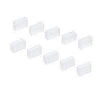 YOKIVE 60pz Silicone Tappi, LED Tubo Striscia Estremità Cappuccio Coperchio Impermeabile, Ottimo per Ufficio, Casa (Bianco, Adatto per 3528/2835/3014 12 mm Largo Striscia)
