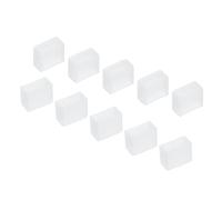 YOKIVE 60pz Silicone Tappi, LED Tubo Striscia Estremità Tappo Copertura Impermeabile con 2 Fori, Ottimo per Ufficio, Casa (Bianco, Adatto per 3528/2835/3014 8 mm Striscia Larga)