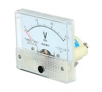 YOKIVE Analogico Pannello Voltmetro, 85C1 DC 0-30 V Volt Misuratore Manometro, Grande per Circuito Collaudo Misurazione Attrezzatura (Bianco, Rettangolo)