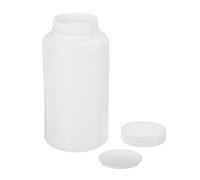 YOKIVE Bottiglia Per Conservazione Chimica, Contenitori Plastica Bocca Larga | Conservazione Reagenti Chimici, Ideale Per Laboratorio, Negozi, Fabbrica (Bianco, 1000-ML)