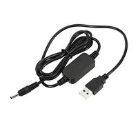 YOKIVE DC 5V a DC 12V USB Step Up Tensione Convertitore, Cavo Alimentazione con DC Jack 3,5mm x 1,35mm,Ottimo per Router,Fotocamera, Auto Guida Registratore (Nero, 9W 2A)