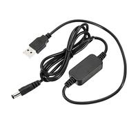 YOKIVE DC 5V a DC 12V USB Step Up Tensione Convertitore, Cavo Alimentazione con DC Jack 5,5mm x 2,5mm, Ottimo per Router,fotocamera, Auto Guida Registratore (Nero, 12W 2A)
