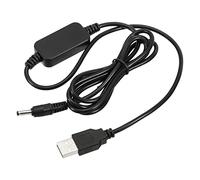 YOKIVE DC 5V a DC 9V USB Step Up Tensione Convertitore, Cavo Alimentazione con DC Jack 3,5 Mm x 1,35 Mm, Ottimo per Router,fotocamera, Auto Guida Registratore (Nero, 9W 2A)