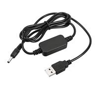 YOKIVE DC 5V a DC 9V USB Step Up Tensione Convertitore, Cavo Alimentazione con DC Jack 3,5mm x 1,35mm,Ottimo per Router,Fotocamera, Auto Guida Registratore (Nero, 12W 2A)