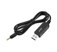YOKIVE DC 5V a DC 9V USB Step Up Tensione Convertitore, Cavo Alimentazione con DC Jack 4,0 Mm x 1,7 Mm, Ottimo per Router,fotocamera, Auto Guida Registratore (Nero, 6W 1A)