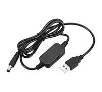 YOKIVE DC 5V a DC 9V USB Step Up Tensione Convertitore, Cavo Alimentazione con DC Jack 5,5mm x 2,5mm, Ottimo per Router,fotocamera, Auto Guida Registratore (Nero, 12W 2A)