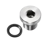 YOKIVE M12 X 1.25 Tappo Filettato In Acciaio Inossidabile Con Testa A Bussola Interna | Accessorio Per Tubi, Ideale Per Chiudere Le Estremità Dei Tubi (Argento)