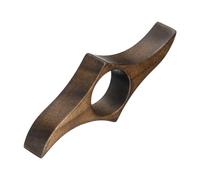 YOKIVE Porta pagina per il pollice, stile 2 in noce, portatile, ideale per uomini e donne che leggono (marrone, 2,5 cm)