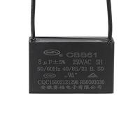 YOKIVE Soffitto Ventilatore Condensatore CBB61, Metallizzato Polipropilene Pellicola Condensatore Ottimo per Ventola Pompe Motori Funzione (8uF 250V CA 2 Fili 50/60Hz)