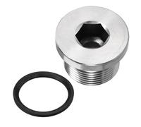 YOKIVE Tappo Per Tubo In Acciaio Inox M24 X 1.5 Con Testa A Bussola Interna | Accessorio Per Tubi, Ideale Per Chiudere Le Estremità Dei Tubi (Argento)